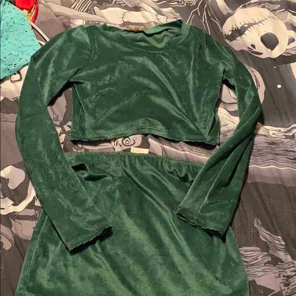 Dolls Kill Dresses & Skirts - Dolls Kill Corduroy Skirt and Shirt Set